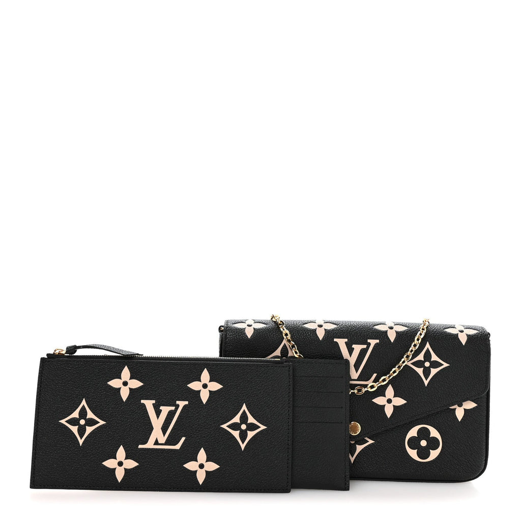 Empreinte Monogram Giant Felicie Pochette Black Beige