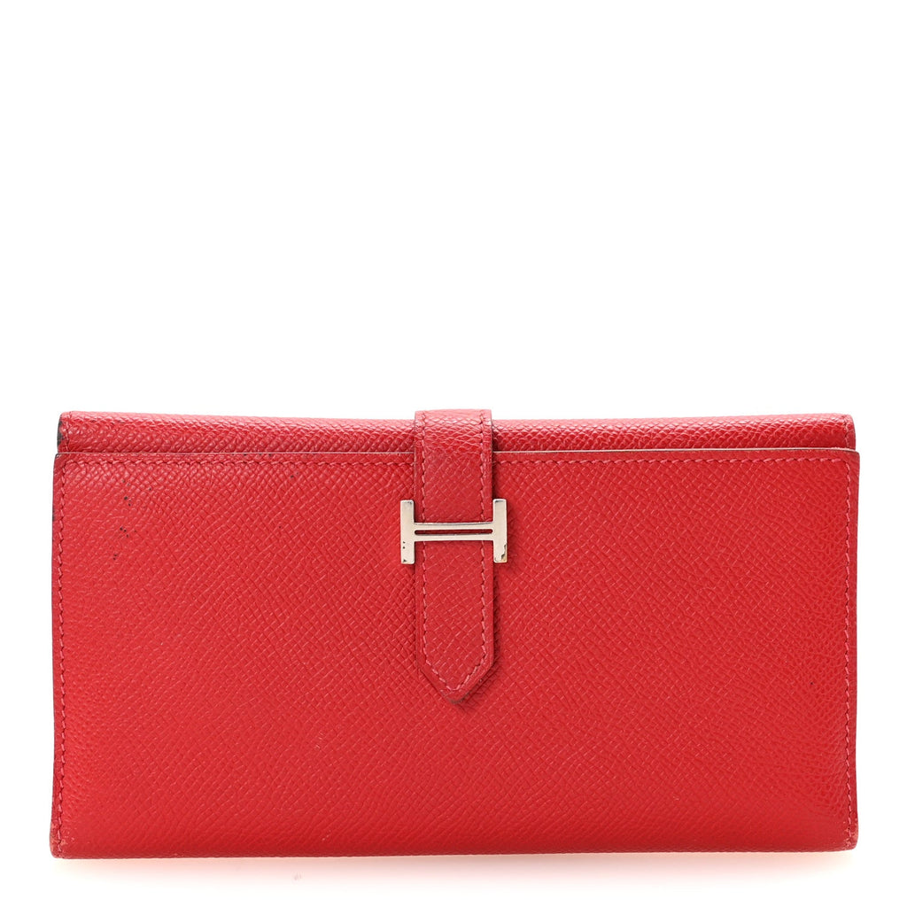Epsom Bearn Gusset Wallet Rouge Casaque