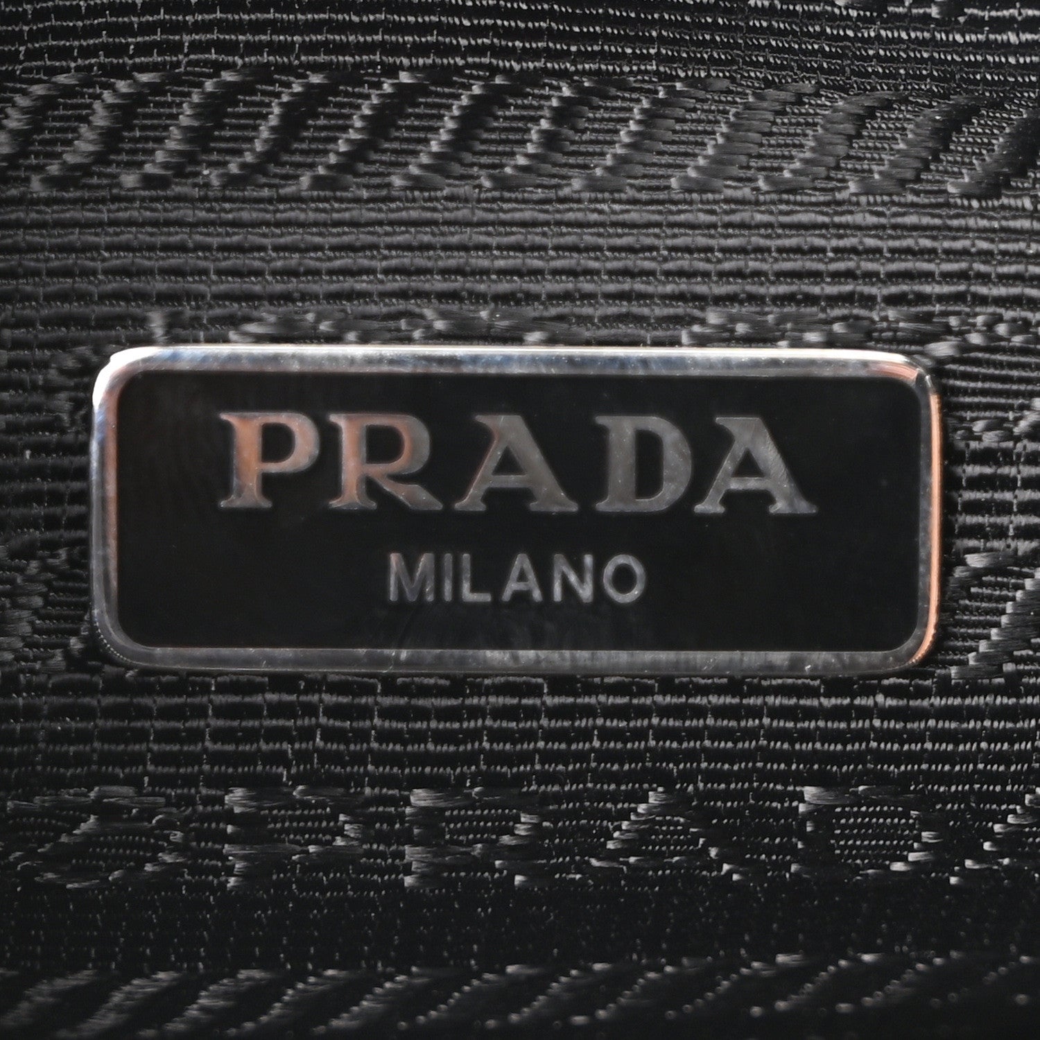 Tessuto Nylon Saffiano Mini Re-Edition 2005 Bag Black