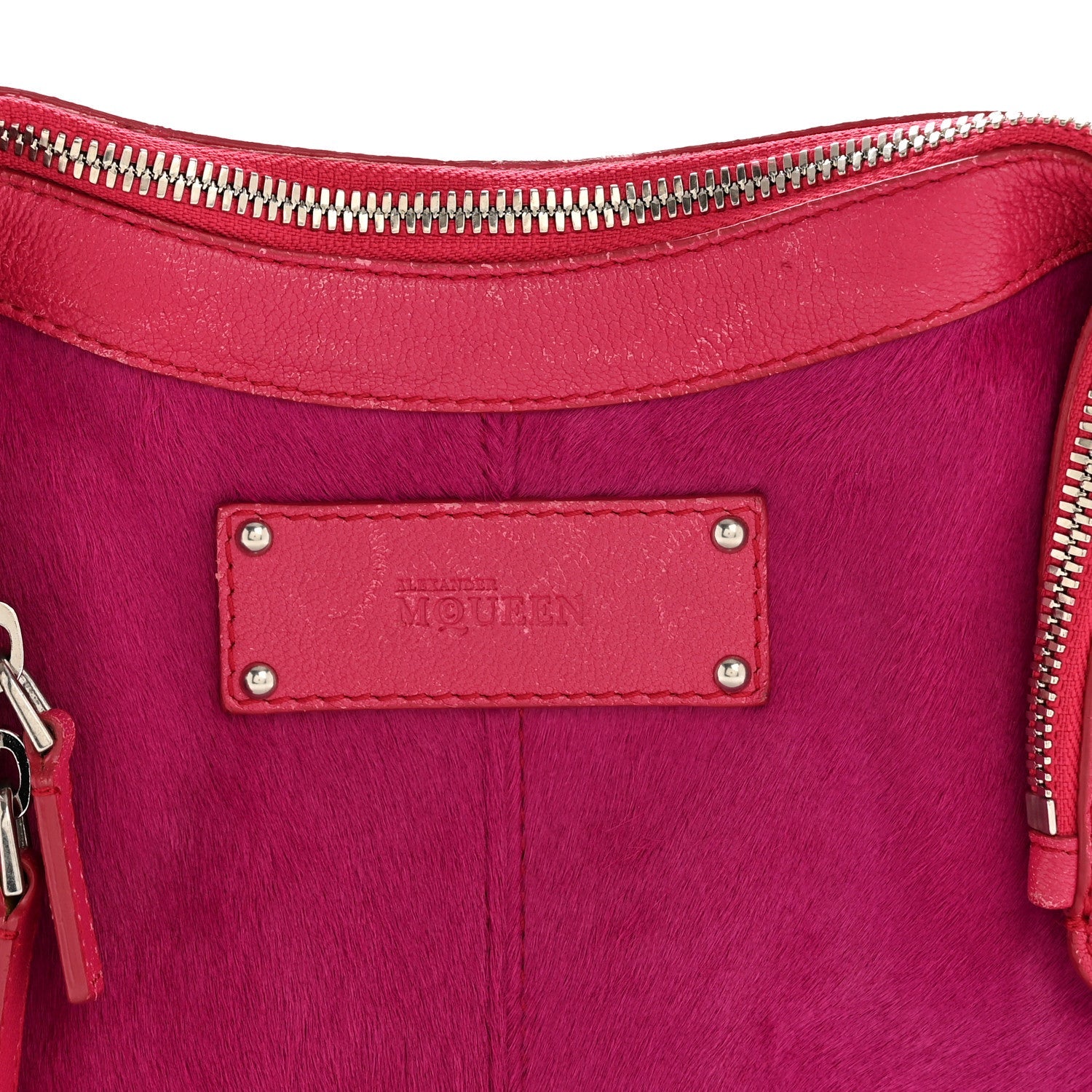 Calfskin Pony Hair De Manta Clutch Pink