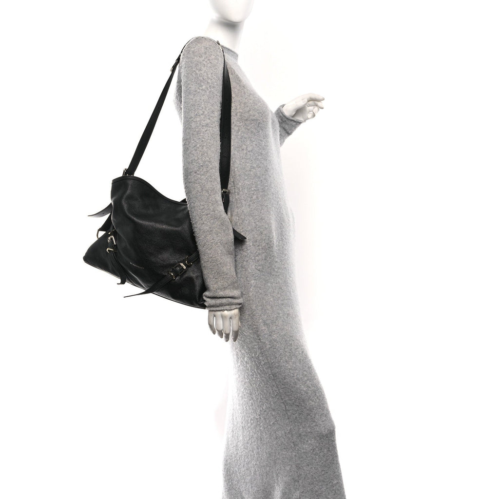 Calfskin Medium Voyou Bag Black