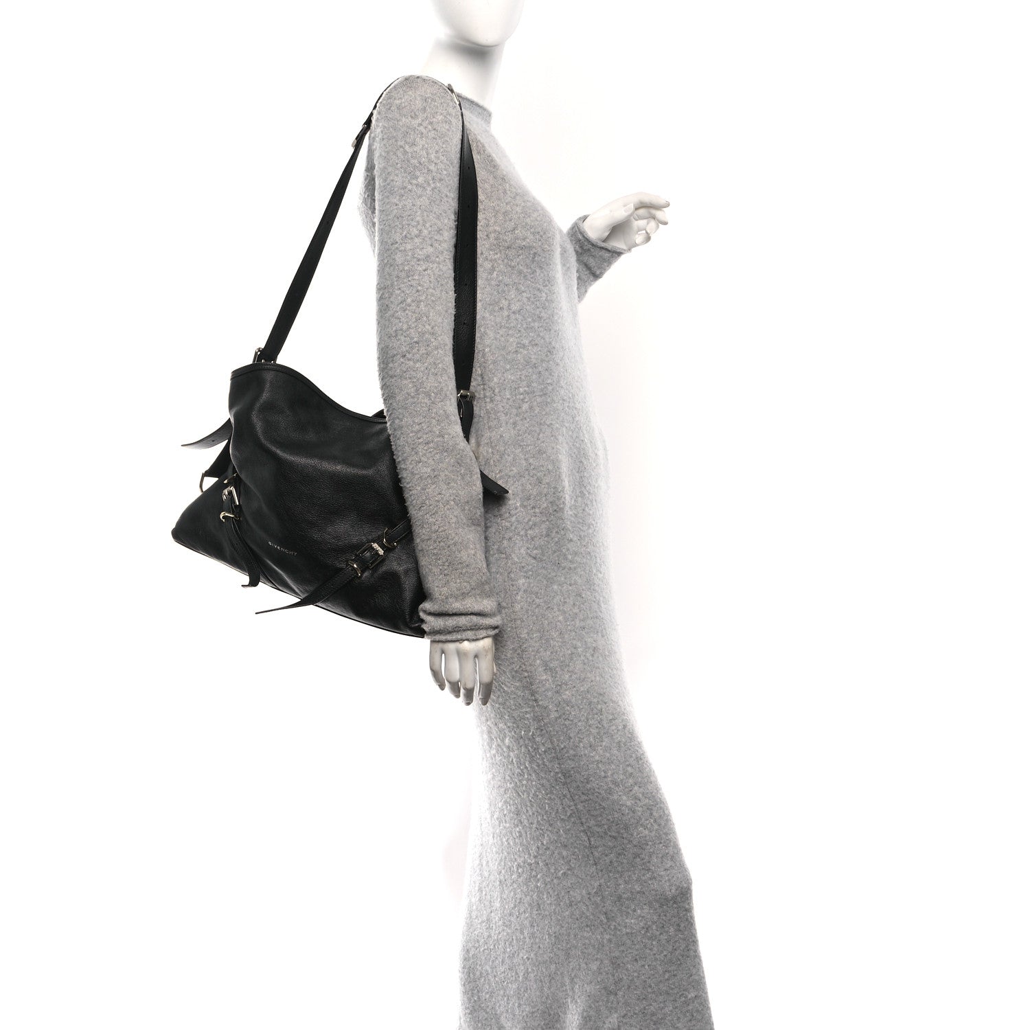 Calfskin Medium Voyou Bag Black