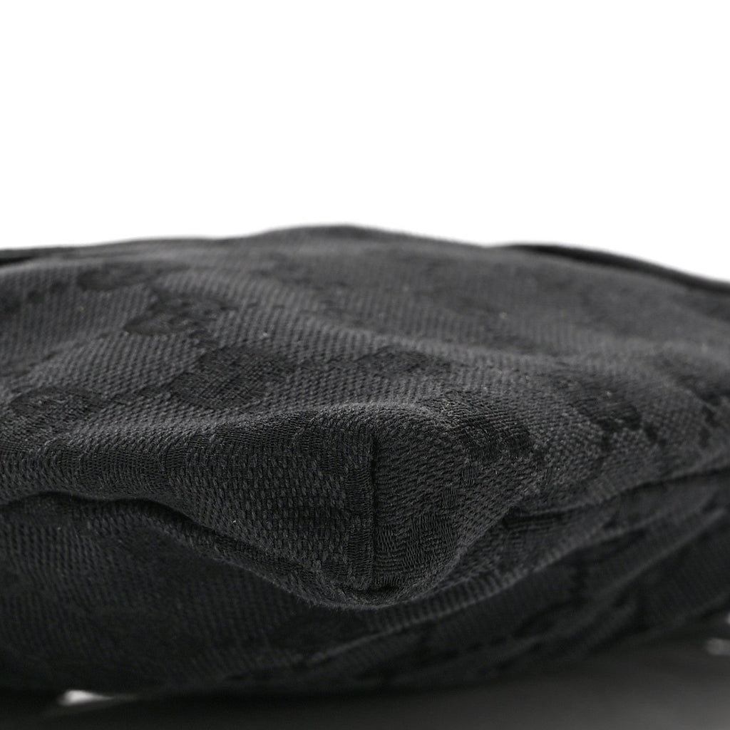 GG Monogram Double Pocket Belt Bag Black