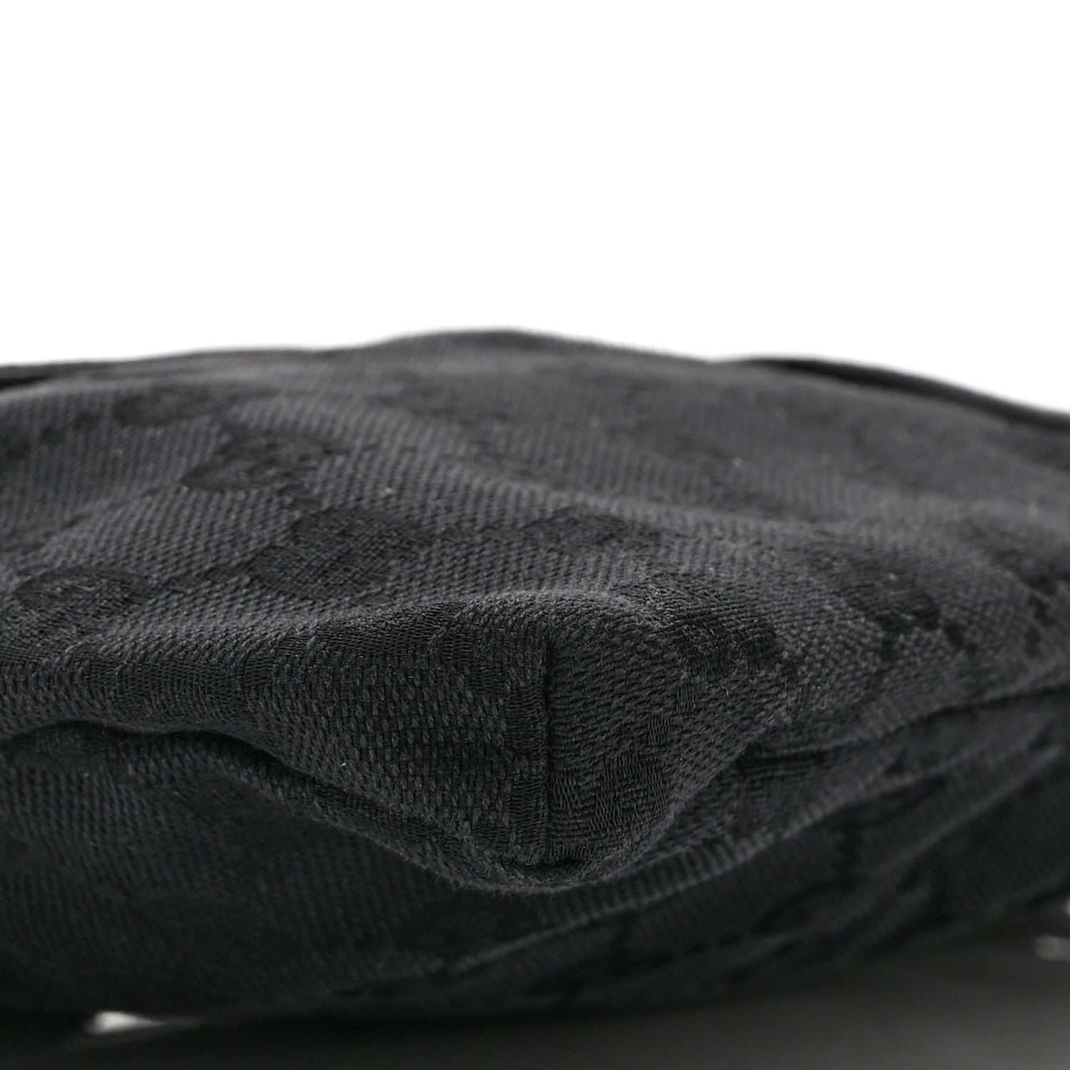 GG Monogram Double Pocket Belt Bag Black
