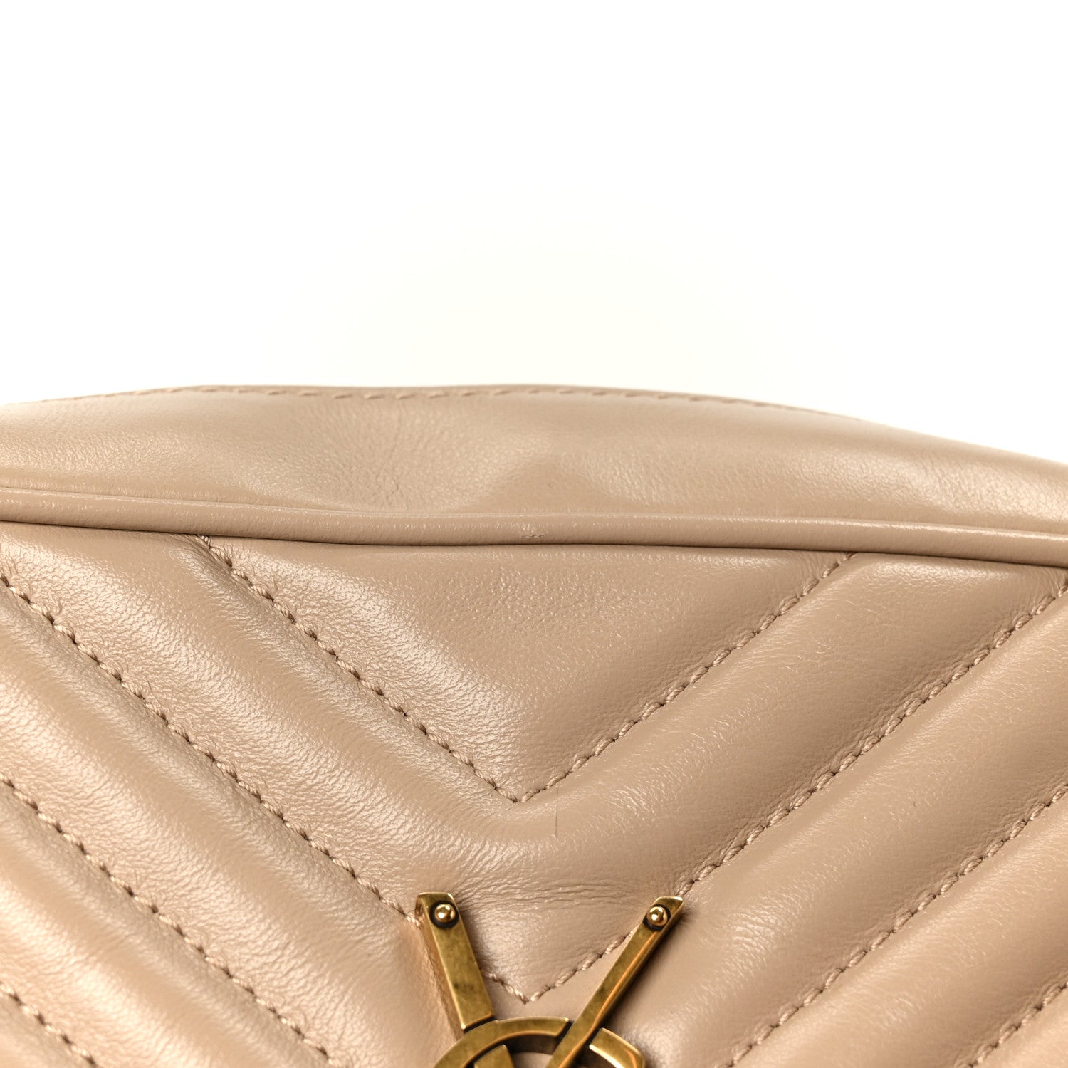 Calfskin Matelasse Monogram Lou Camera Bag Nude Powder