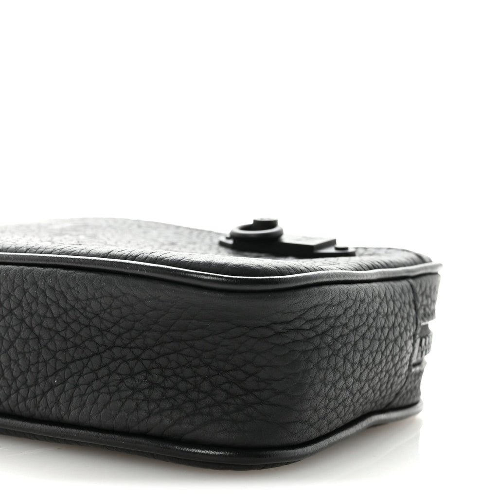 Taurillon Monogram Uniformes Solar Ray Soft Pochette Volga Belt Bag Black