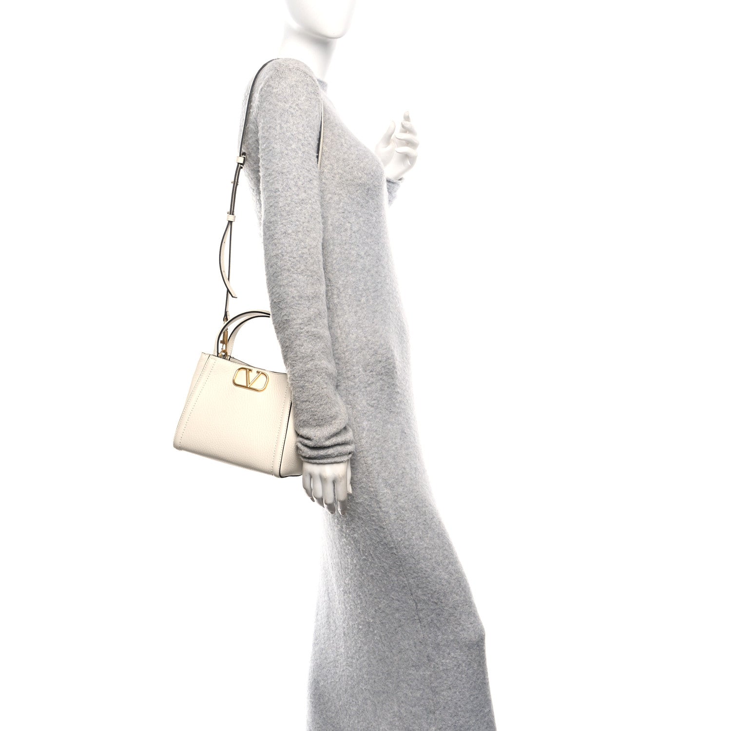 Soft Grainy Calfskin Alltime Small Handbag Ivory