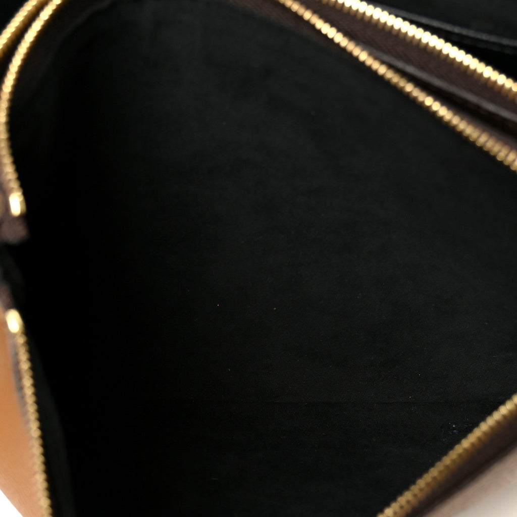 Reverse Monogram Giant Double Zip Pochette