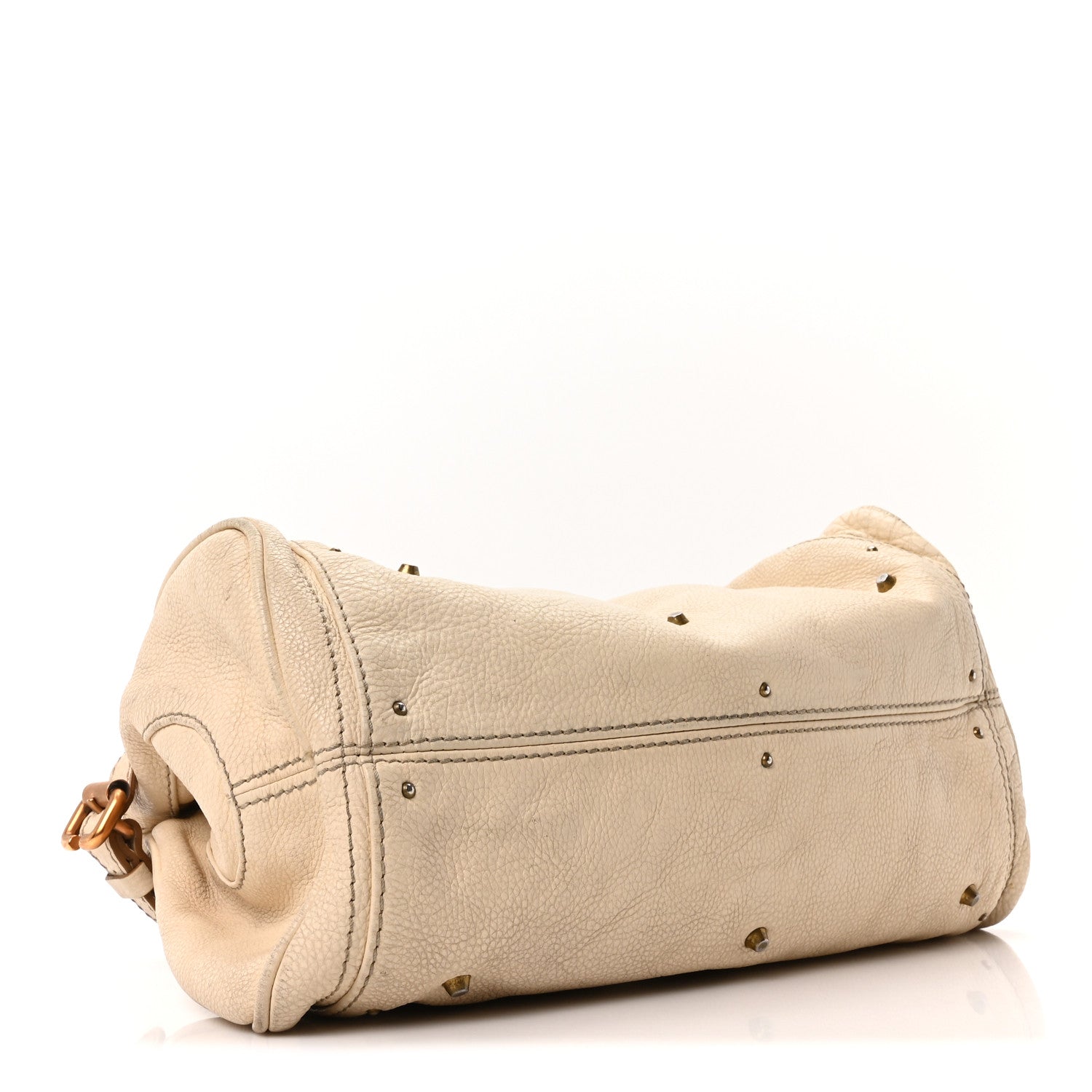 Calfskin Medium Paddington Satchel Ivory