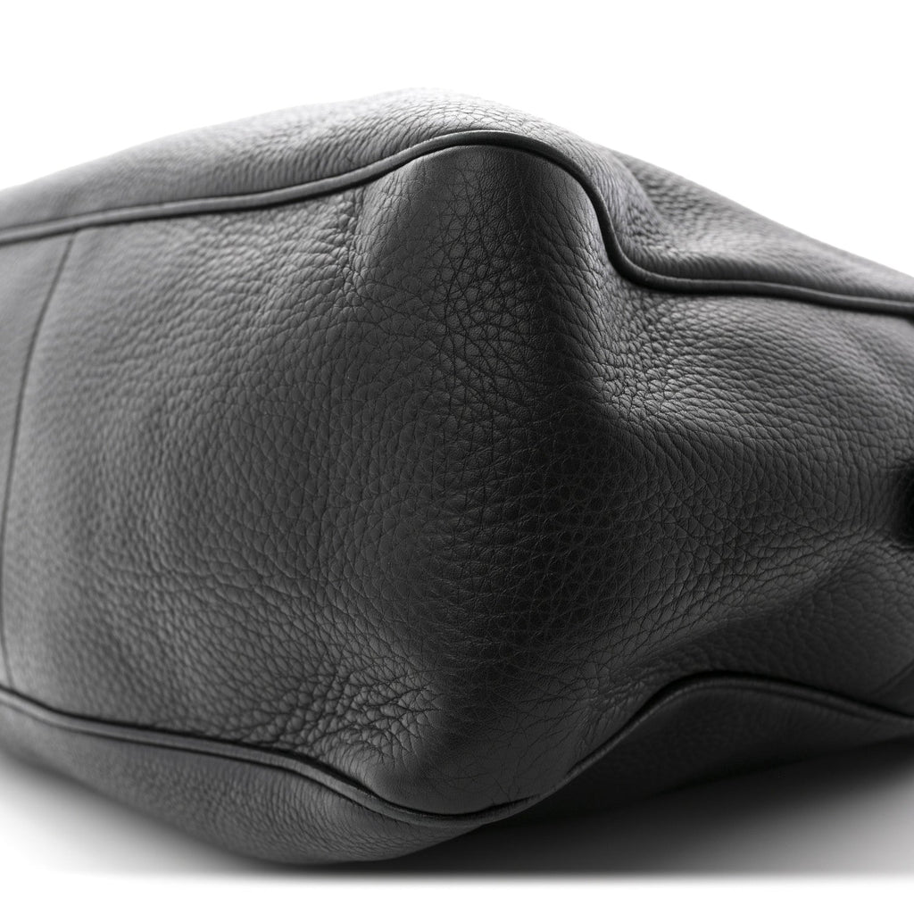 Pebbled Calfskin Medium Soho Bowler Black