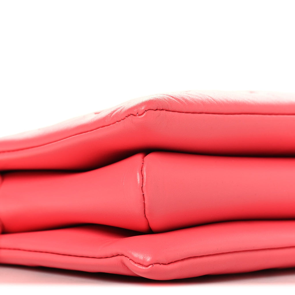 Lambskin Embossed Monogram Coussin PM Coral
