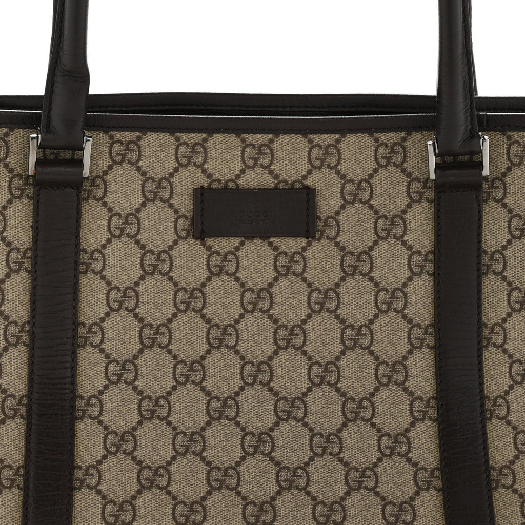 GG Plus Monogram Medium Joy Tote Dark Brown