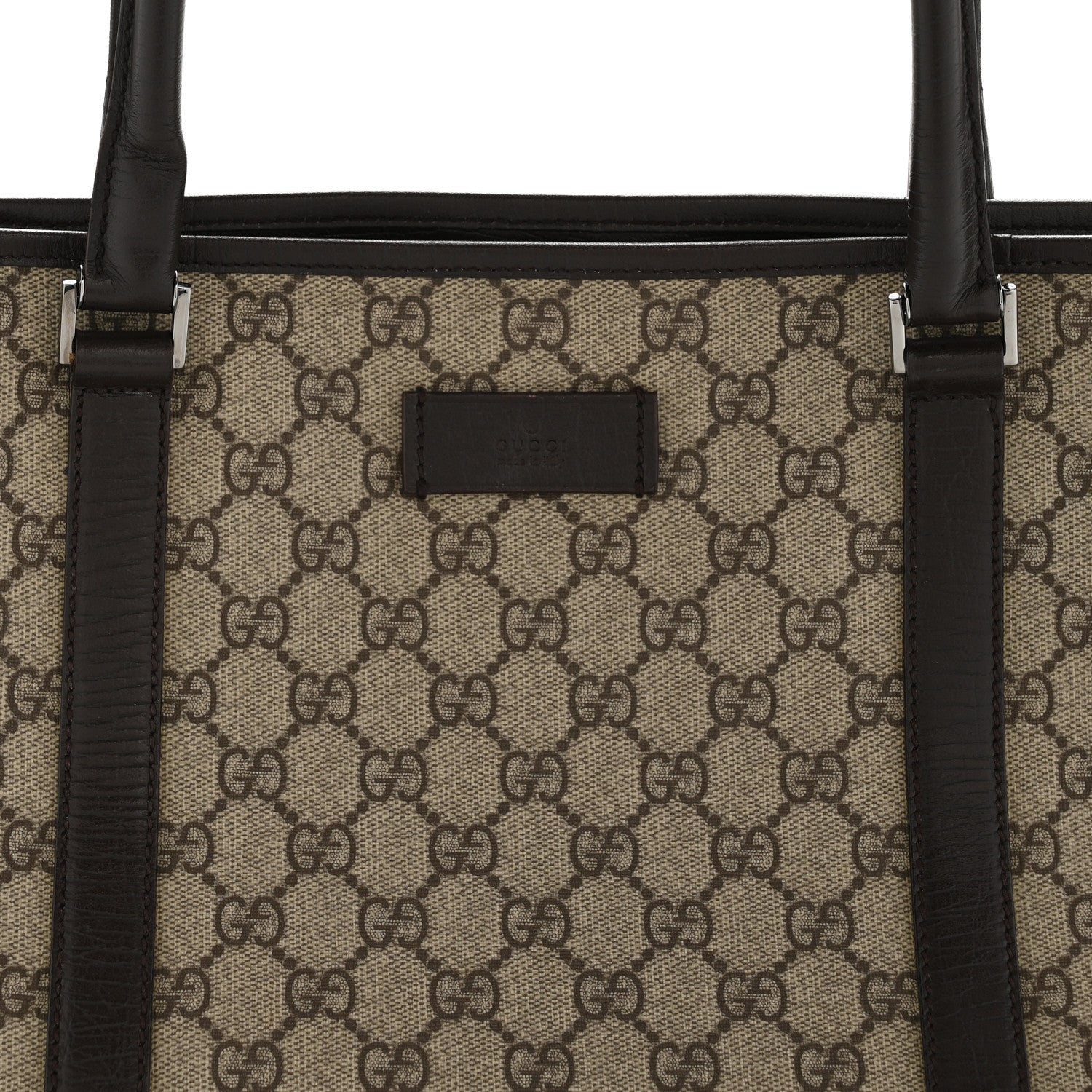 GG Plus Monogram Medium Joy Tote Dark Brown