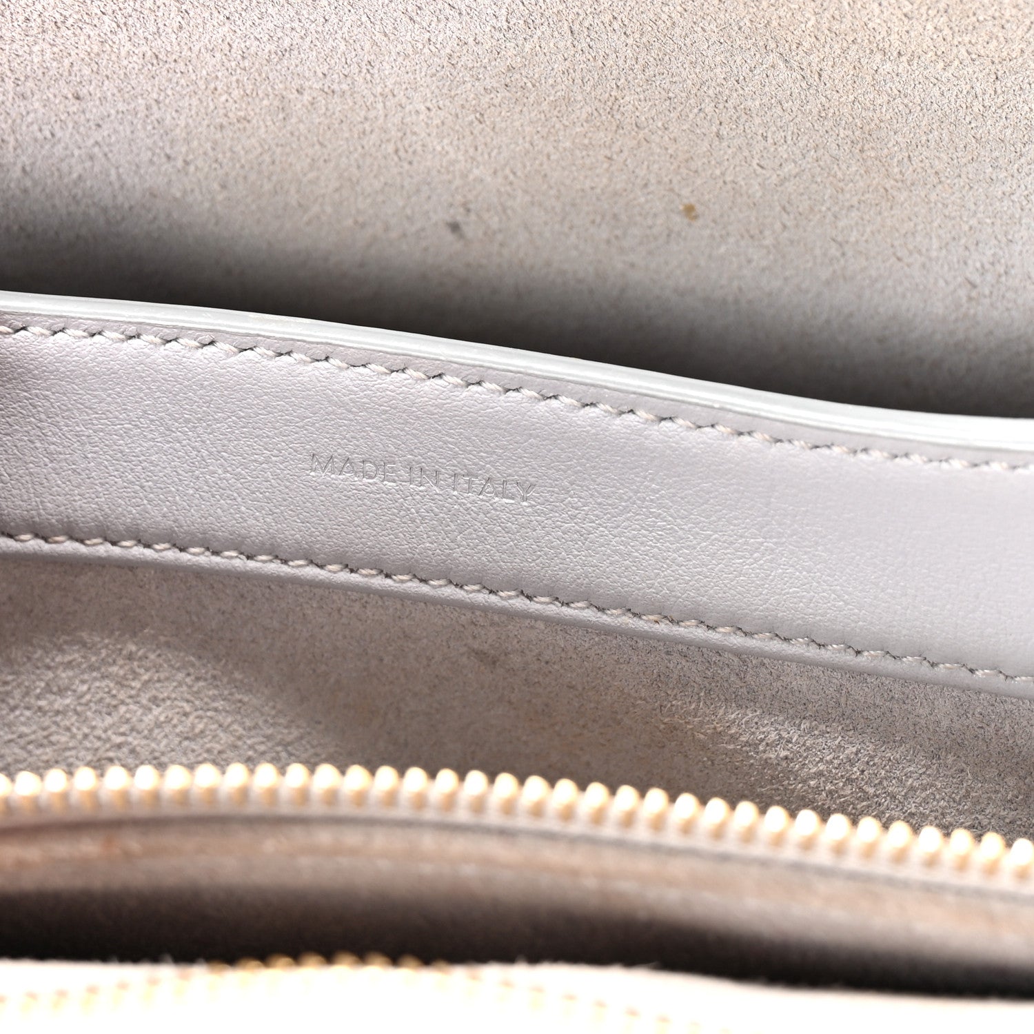 Smooth Calfskin Teen Soft 16 Shoulder Bag Light Grey