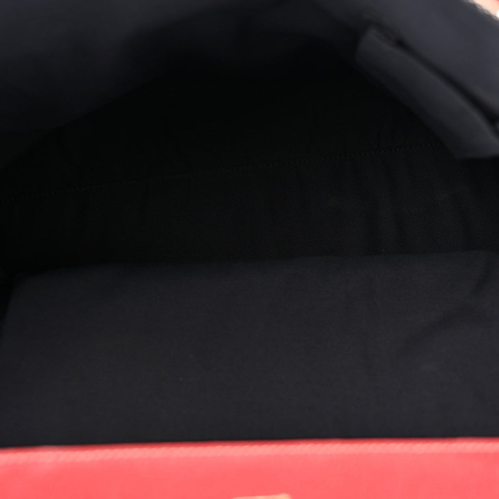 Monogram Work Tote Navy Red