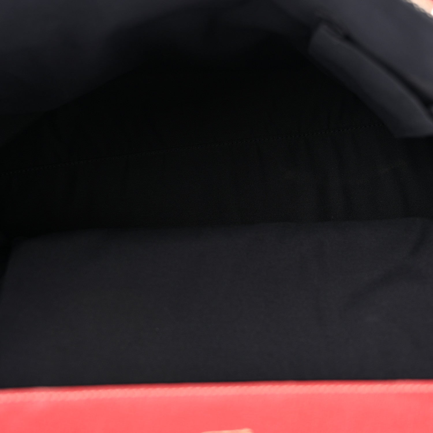 Monogram Work Tote Navy Red