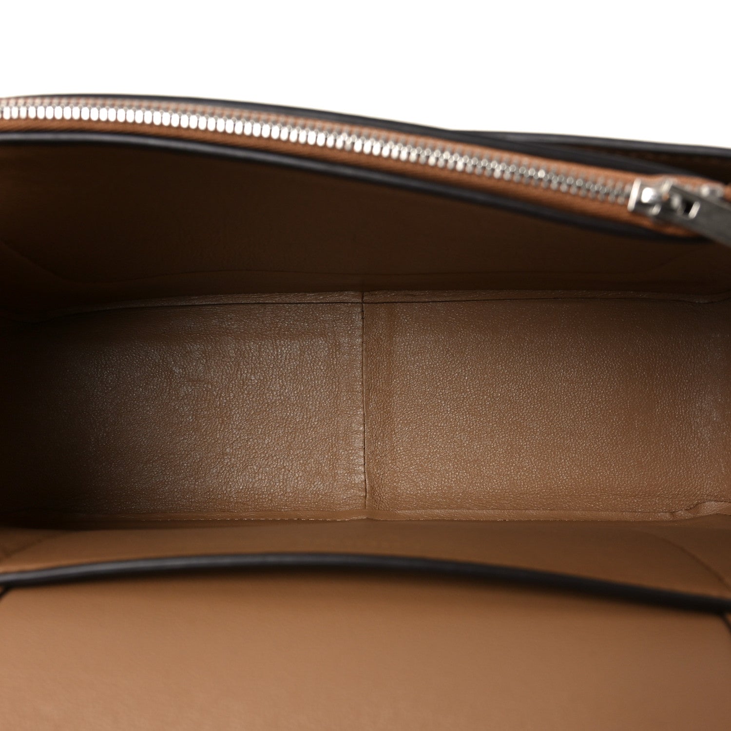 Shiny Smooth Calfskin Medium Frame Shoulder Bag Tan Navy