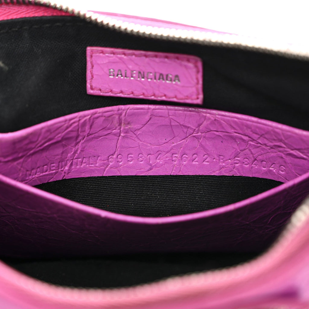 Agneau Arena Le Cagole Mini Purse With Chain Lipstick Pink