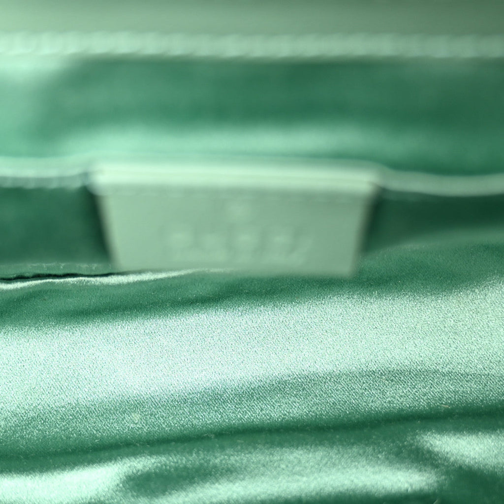 Sequin Matelasse Mini GG Marmont Shoulder Bag Water Green Verde Chiaro Light Water Green