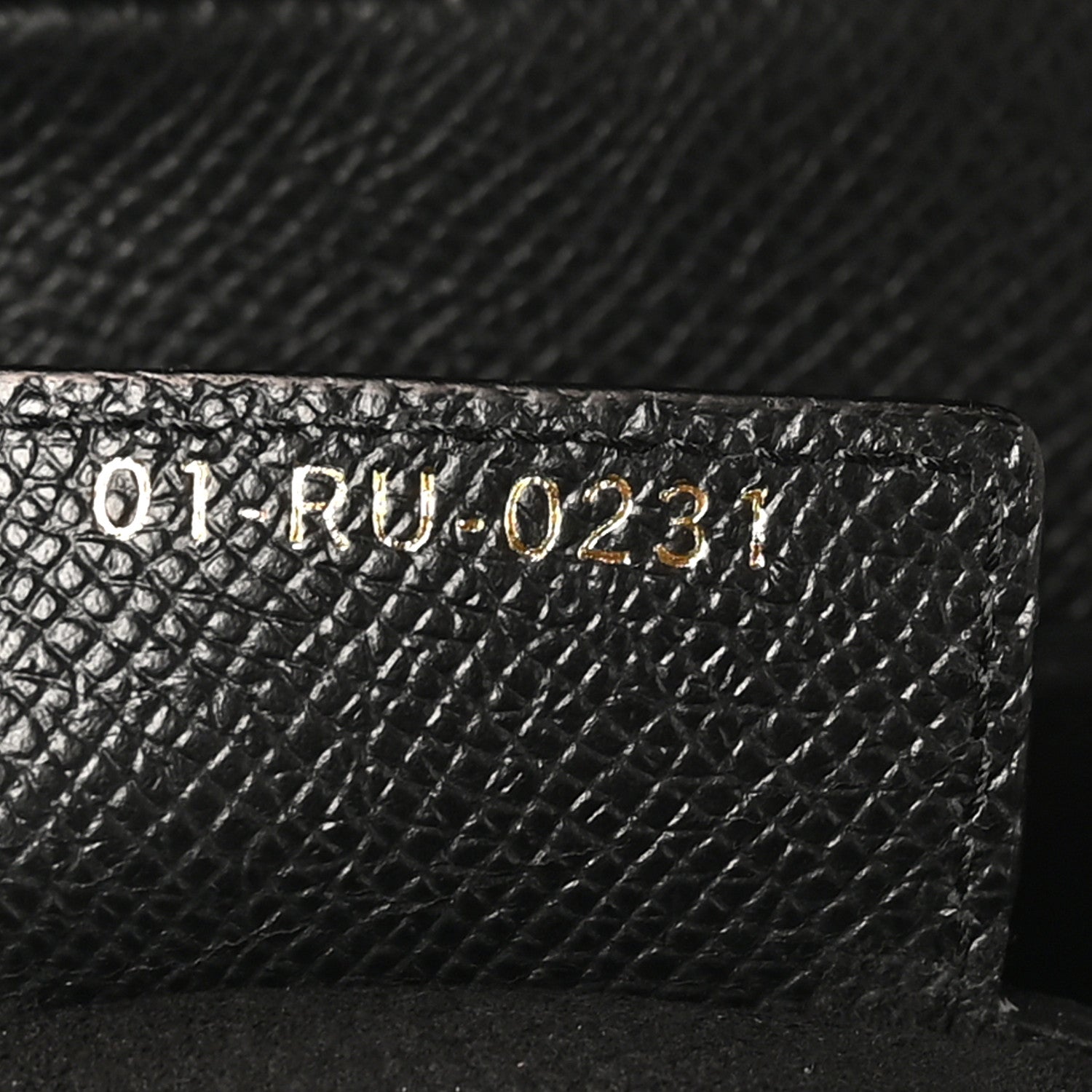 Grained Calfskin Saddle Bag Black