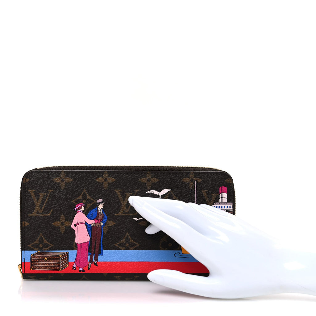 Monogram 2016 Christmas Animation Zippy Wallet Rouge