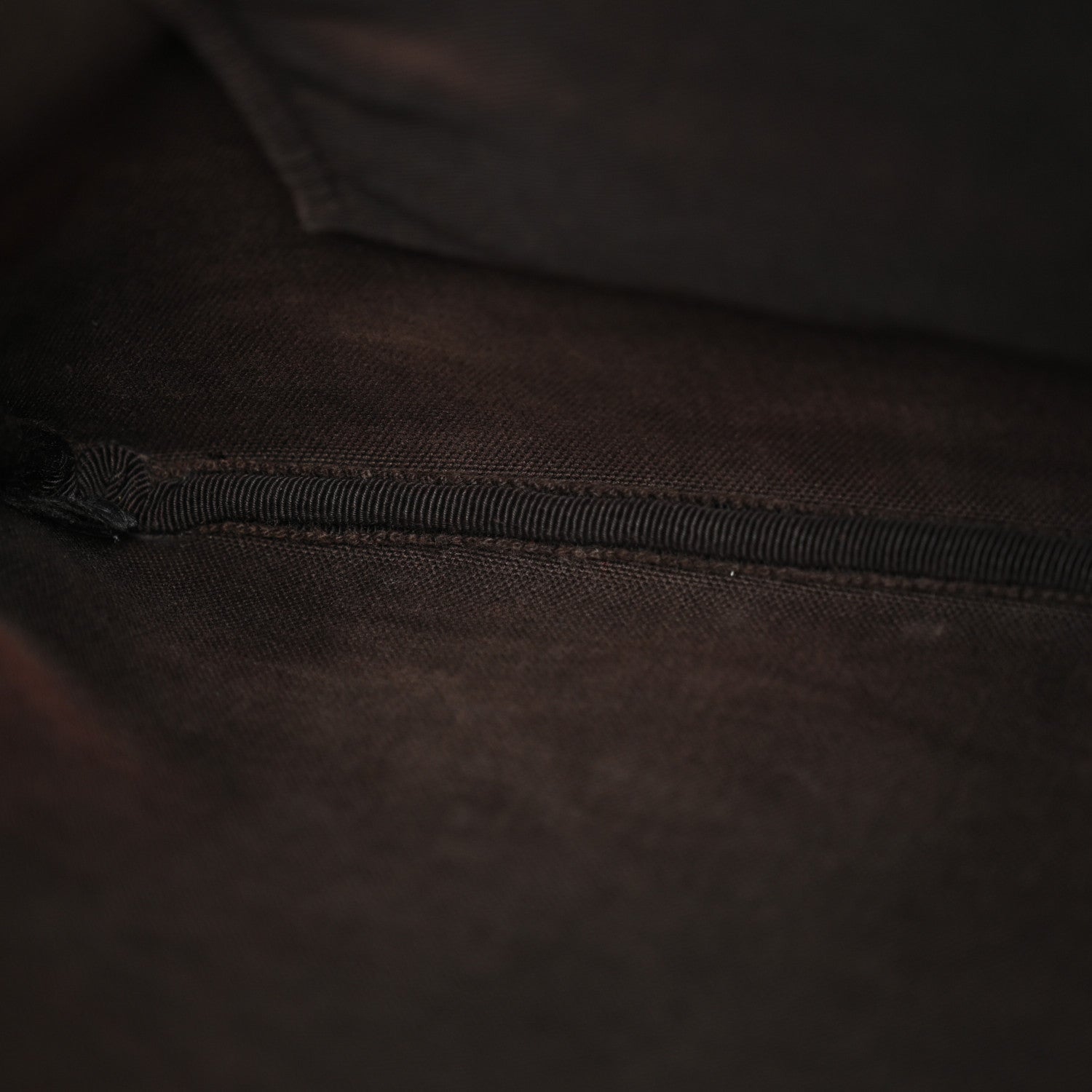 GG Supreme Monogram Medium Flat Messenger Bag Dark Brown