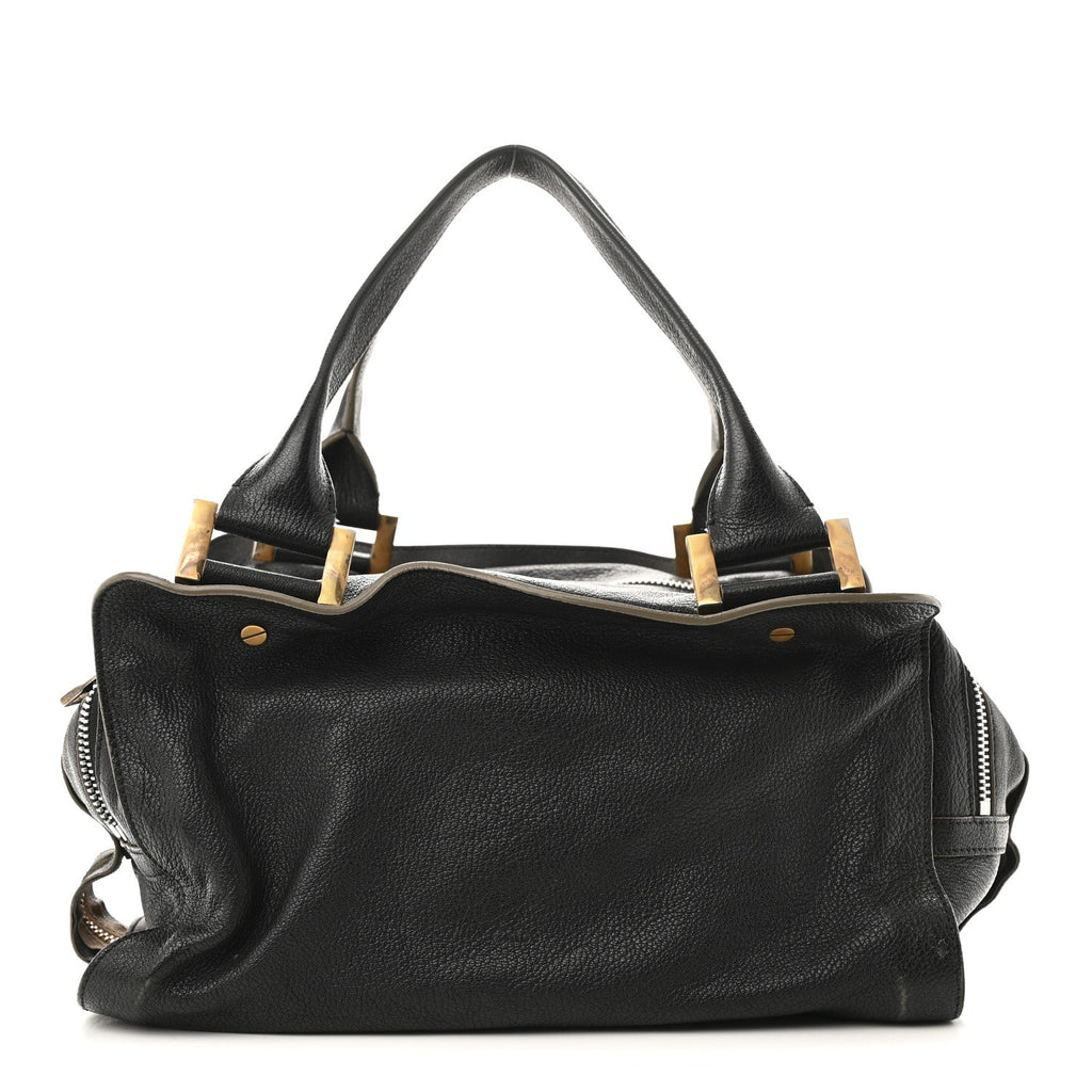 Goatskin Large Dalston Satchel Black