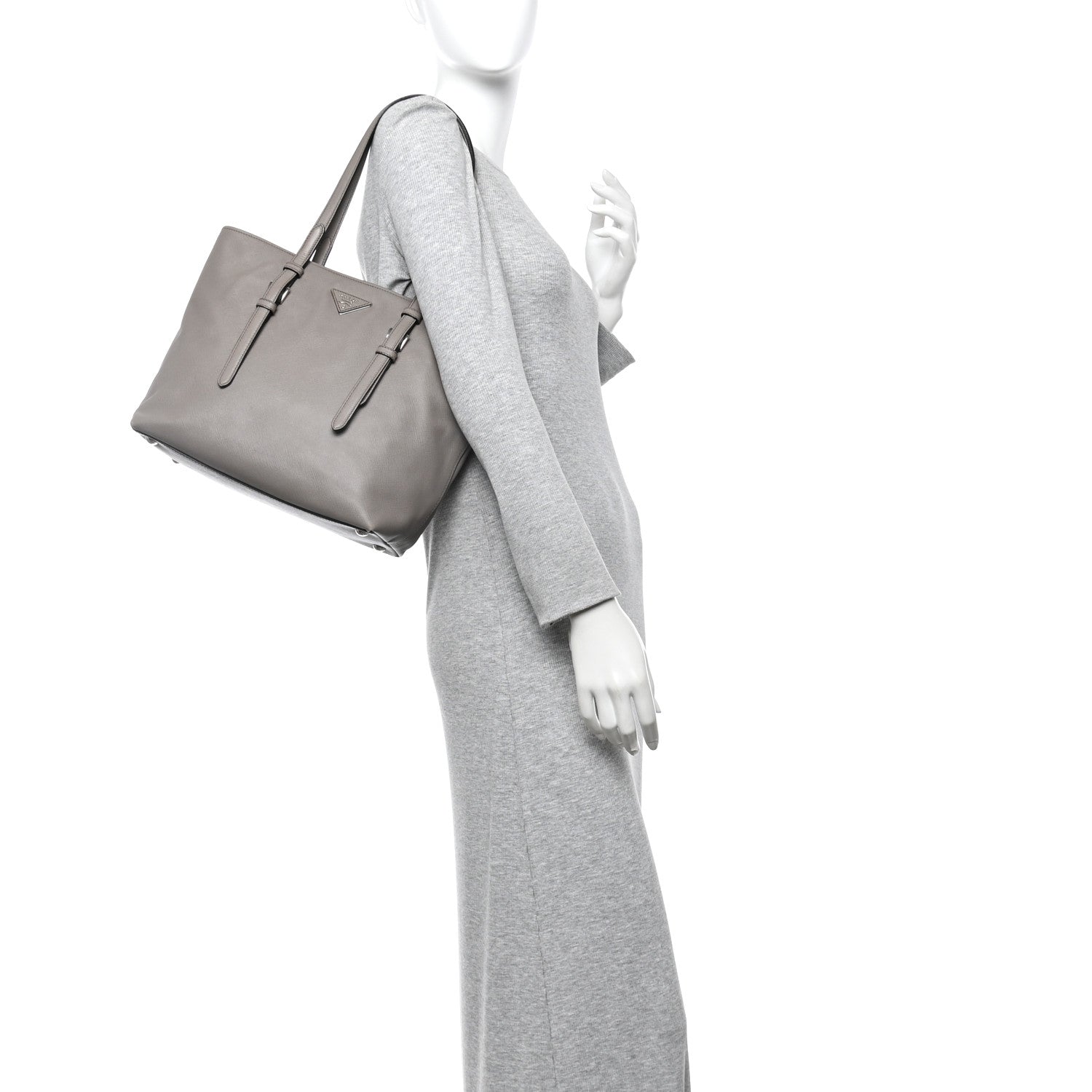 Saffiano Shopping Tote Argilla