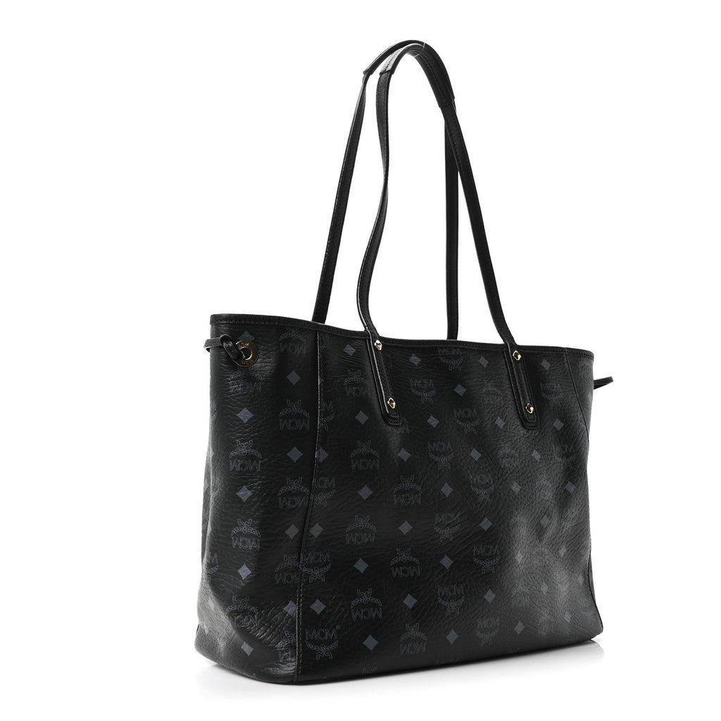 Visetos Medium Liz Reversible Shopper Tote Black