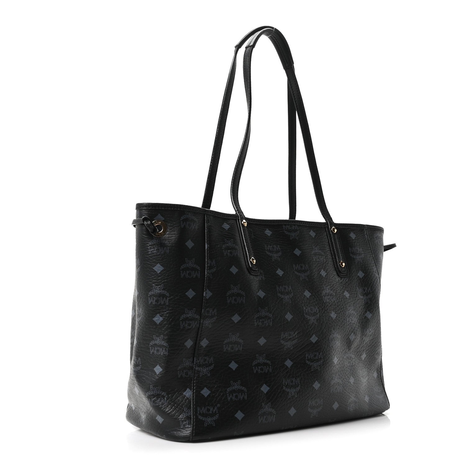Visetos Medium Liz Reversible Shopper Tote Black