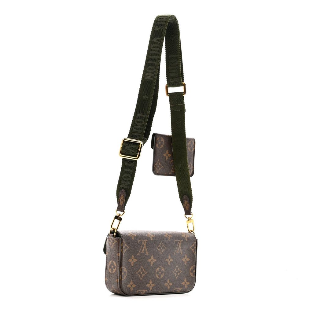 Monogram Felicie Strap & Go Kaki