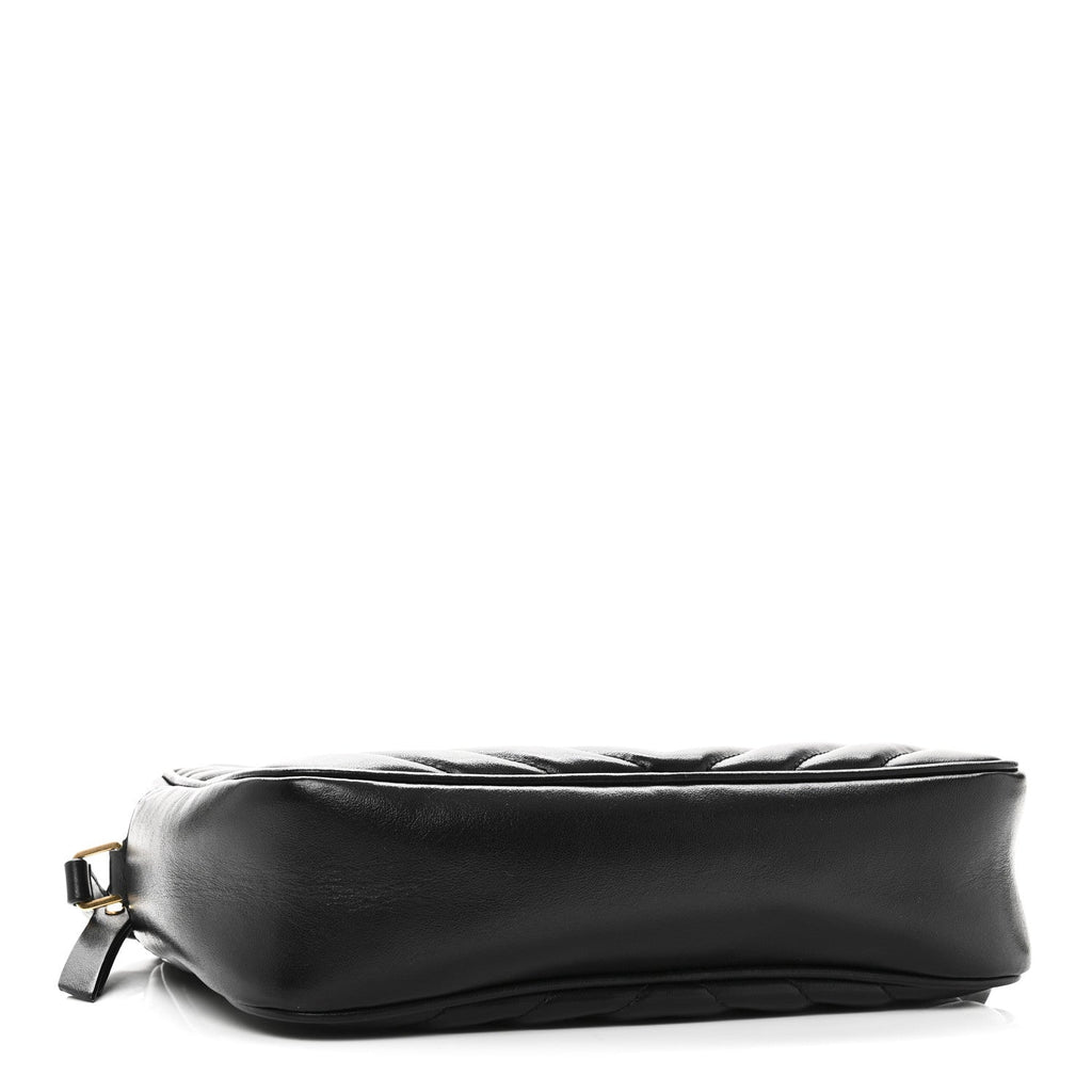 Calfskin Matelasse Monogram Lou Camera Bag Black