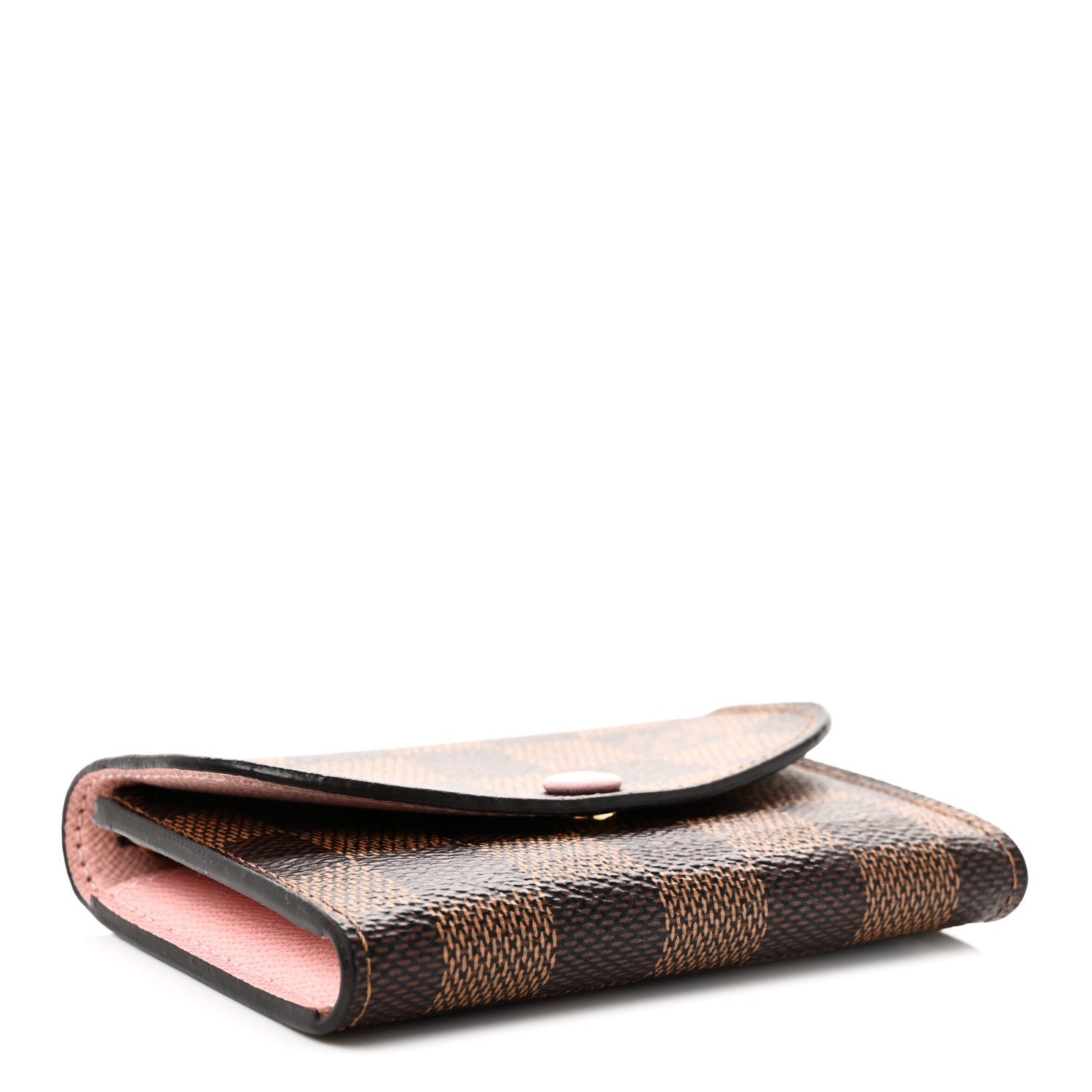 Damier Ebene Rosalie Coin Purse Rose Ballerine