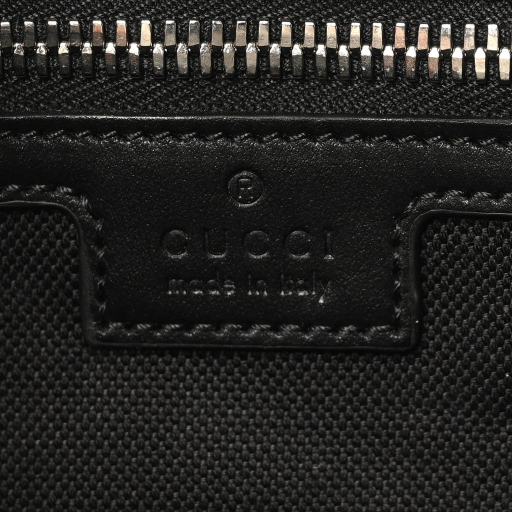 Soft GG Supreme Monogram Web Belt Bag Black Grey