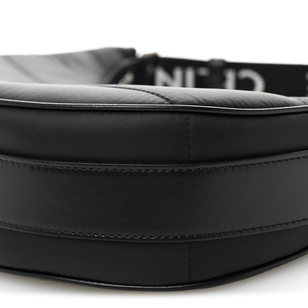 Nylon Ava Shoulder Bag Black