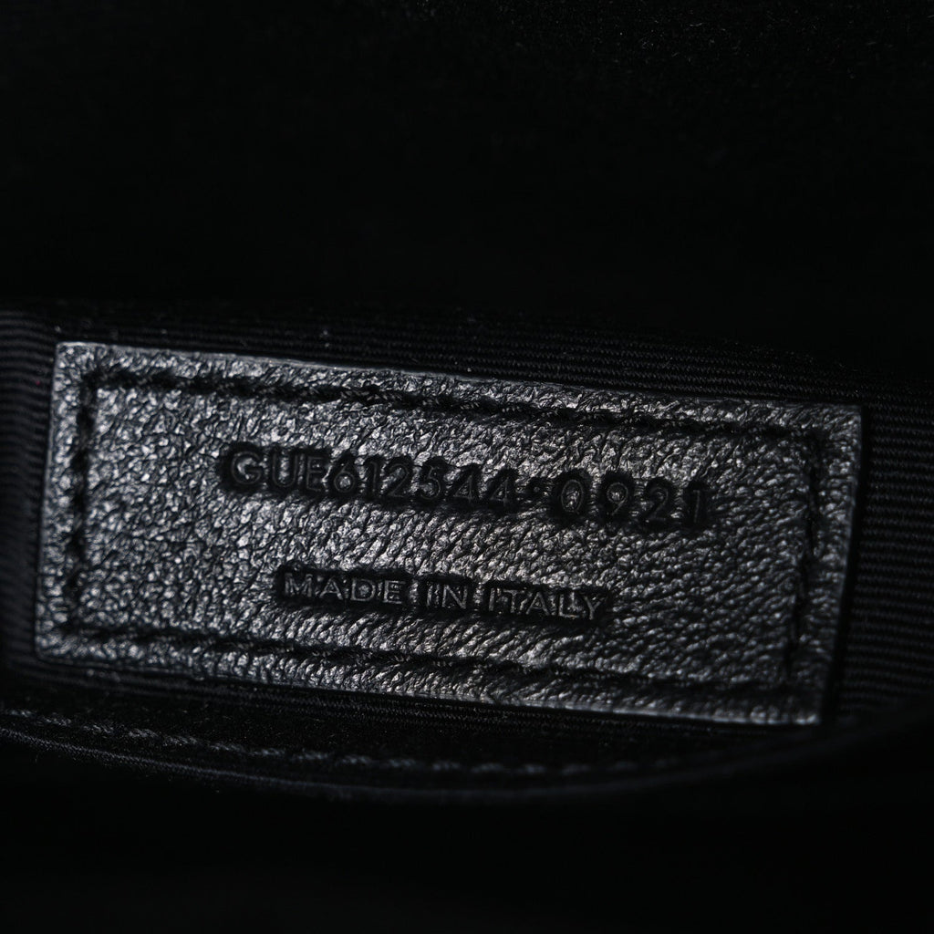 Calfskin Matelasse Monogram Lou Camera Bag Black