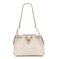 Caviar Quilted Small Chanel 25 Handbag White