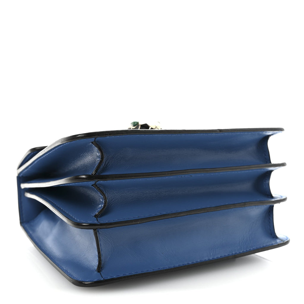 Calfskin Serpenti Forever Top Handle Blue