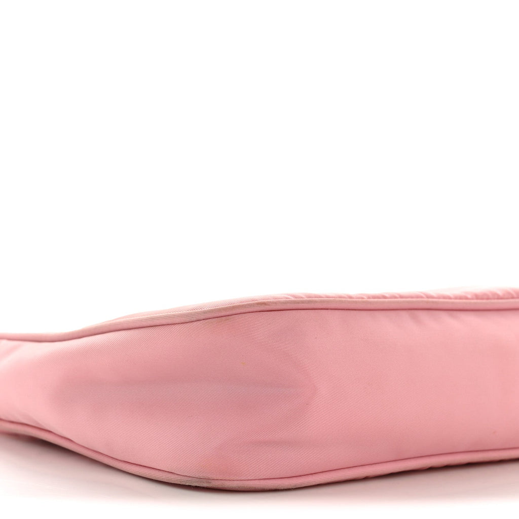 Tessuto Nylon Saffiano Mini Re-Edition 2000 Bag Rosa
