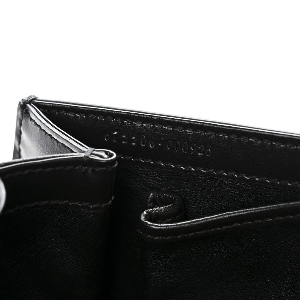 Boarded Dyana Lux Calfskin Web Monochrome Medium Bamboo 1947 Top Handle Bag Black