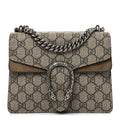 GG Supreme Monogram Mini Dionysus Shoulder Bag Taupe