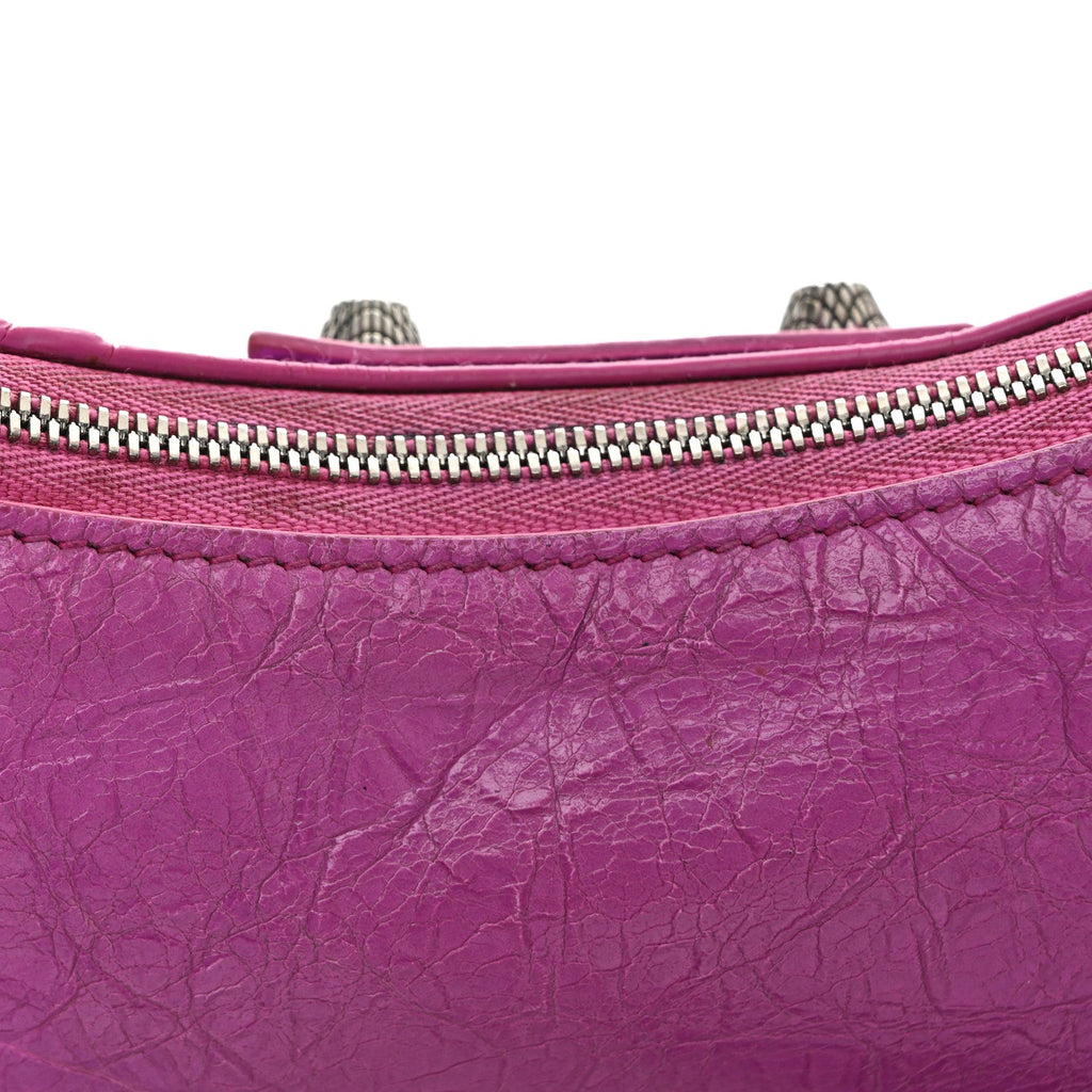 Agneau Arena Le Cagole Mini Purse With Chain Lipstick Pink