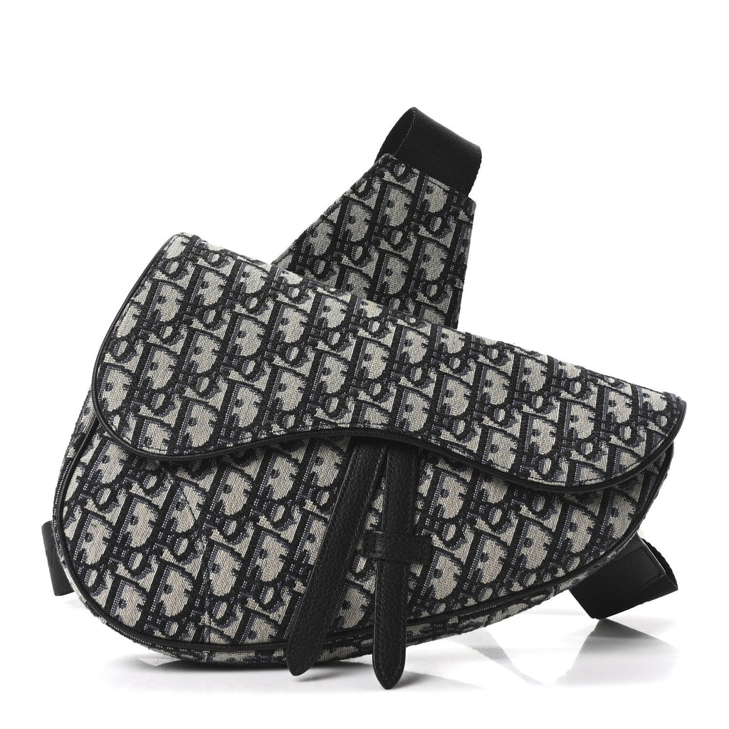 Oblique Mens Saddle Bag Blue