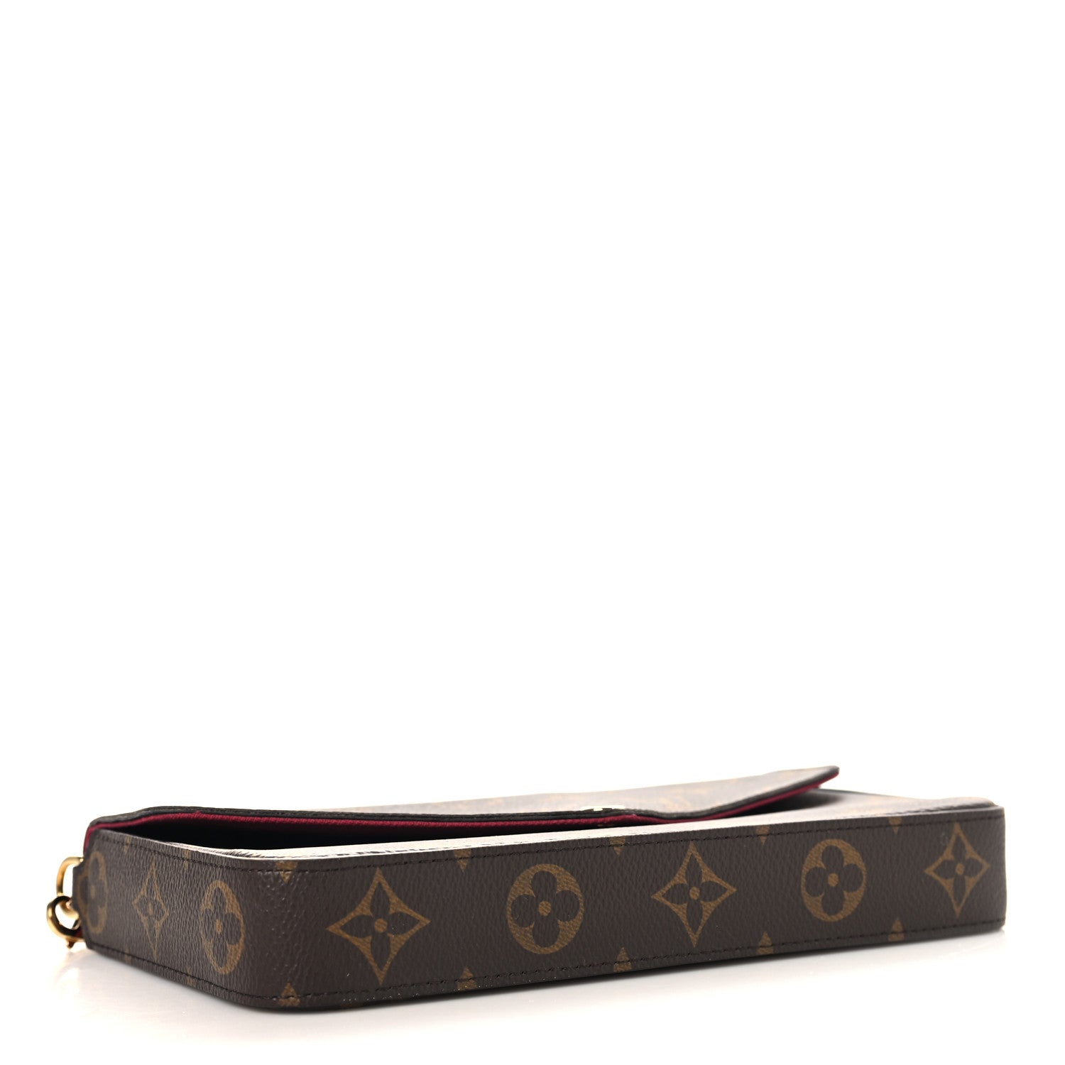 Monogram Pochette Felicie Chain Wallet Fuchsia