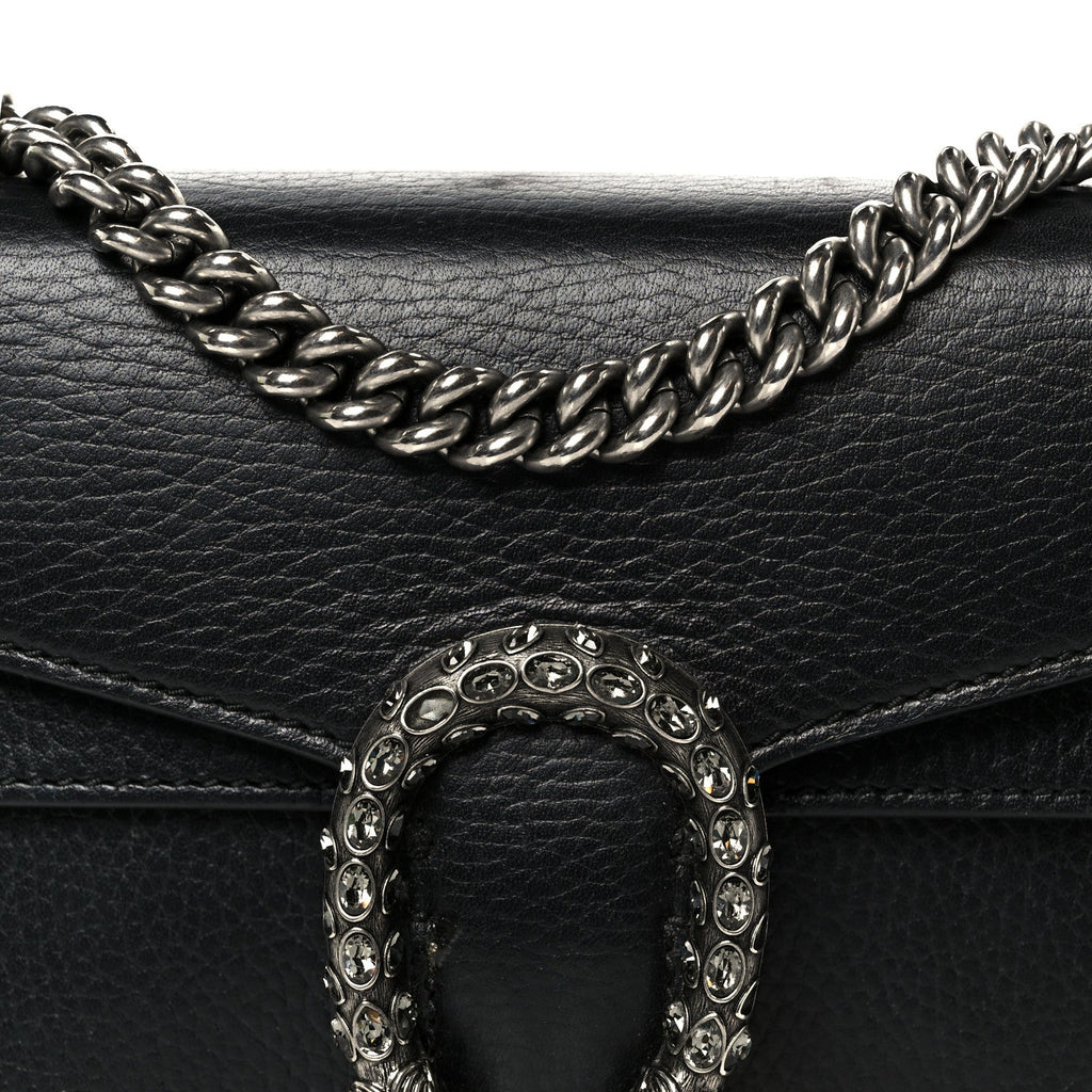 Calfskin Mini Dionysus Shoulder Bag Black
