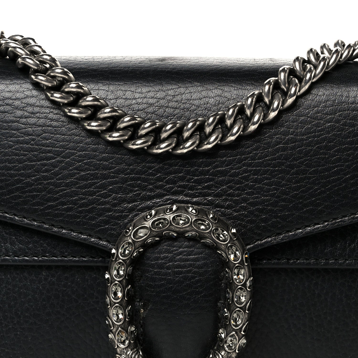 Calfskin Mini Dionysus Shoulder Bag Black