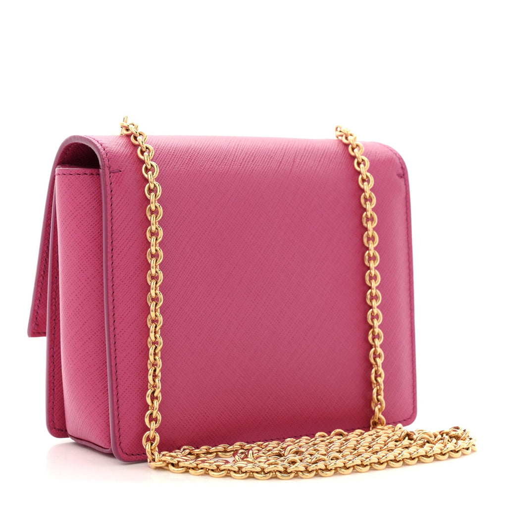 Hammered Calfskin Mini Vara Bow Crossbody Bag Agata Rosa
