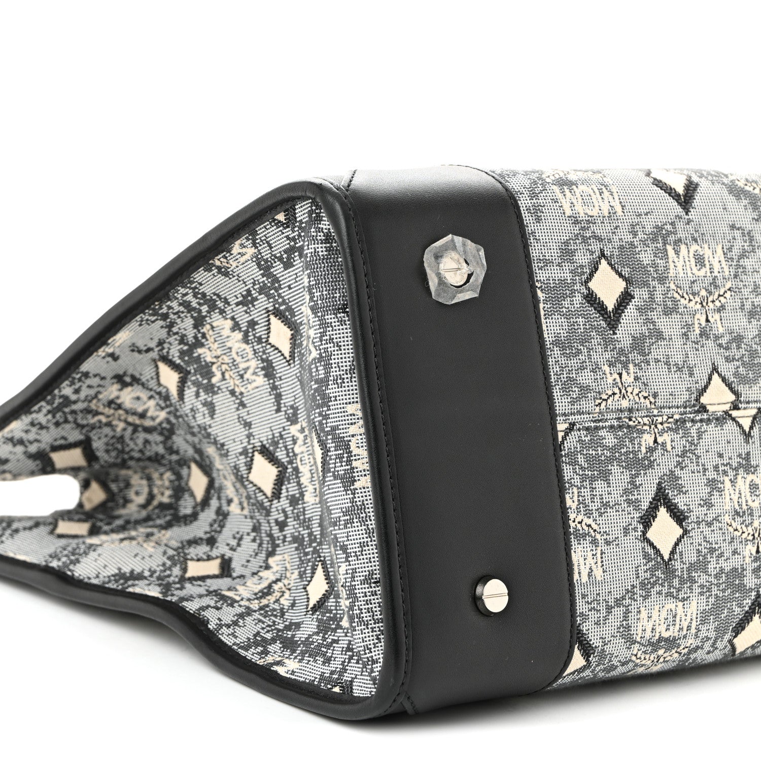 Nappa Jacquard Monogram Large Tote Grey