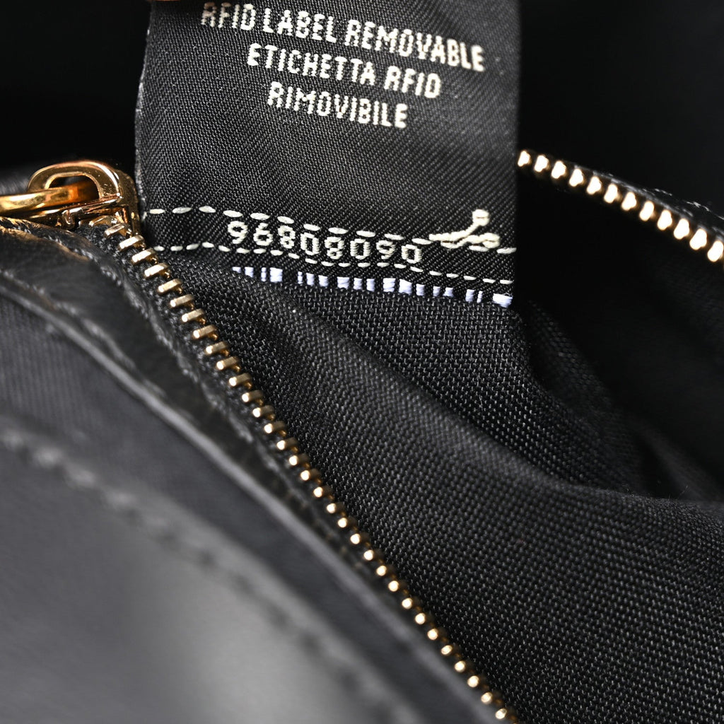 Nappa FF 1974 Embossed Large Baguette Black