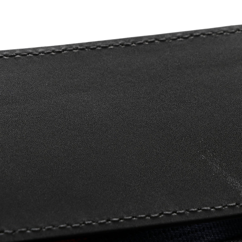 GG Supreme Monogram Web Small Flat Messenger Bag Black Grey